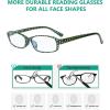 imageEyekepper 4 Pack Reading Glasses Blue Light Blocking Large Frame Computer Readers 15012 Pack Mix  R908pb