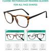 imageEyekepper 4 Pack Reading Glasses Blue Light Blocking Large Frame Computer Readers 15012 Pack Mix  Rj003
