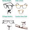 imageEyekepper 4 Pack Reading Glasses Blue Light Blocking Large Frame Computer Readers 15012 Pack Mix  Rj003