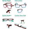 imageEyekepper 4 Pack Reading Glasses Blue Light Blocking Large Frame Computer Readers 15012 Pack Mix Color  R075d