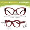 imageEyekepper 4 Pack Reading Glasses Blue Light Blocking Oversized Computer Readers Women 156 Pack Mix Color