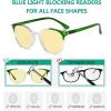 imageEyekepper 4 Pack Reading Glasses Blue Light Blocking Round Computer Readers 15010 Pack Mix Color  Tm9113