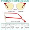 imageEyekepper 4 Pack Reading Glasses Blue Light Blocking Round Computer Readers 15010 Pack Mix Color  Tm9113