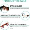 imageEyekepper 4 Pack Reading Glasses Blue Light Blocking Round Computer Readers 15012 Pack Mix Color  Uvr046d
