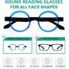 imageEyekepper 4 Pack Round Blue Light Blocking Reading Glasses for Women Computer Readers 15012 Pack Mix  R2007c