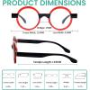 imageEyekepper 4 Pack Round Blue Light Blocking Reading Glasses for Women Computer Readers 15012 Pack Mix  R2007c