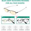 imageEyekepper 4Pack Reading Glasses Blue Light Blocking Cateye Computer Glasses Readers Women12 Pack Mix  Cg1710