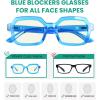 imageEyekepper 4pack Cat Eye Reading Glasses Blue Light Blocking Reader for Women12 Pack Mix Color  Uvr2130