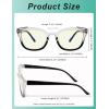 imageEyekepper 4pack Reading Glasses Blue Light Blocking Two Tone Women Readers 15Blue Light Blocking Reading Glasses