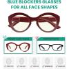 imageEyekepper 4pack Reading Glasses Blue Light Blocking Women Oversized Round Computer Readers 15012 Pack Mix  Uv2004