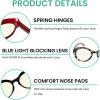 imageEyekepper 4pack Reading Glasses Blue Light Blocking Women Oversized Round Computer Readers 15012 Pack Mix  Uv2004