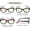 imageEyekepper 4pack Reading Glasses Blue Light Blocking Women Oversized Round Computer Readers 15012 Pack Mix  Uv2107