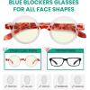 imageEyekepper 4pack Reading Glasses Blue Light Blocking Women Oversized Round Computer Readers 15012 Pack Mix  Uvr2007z