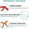 imageEyekepper 4pack Reading Glasses Blue Light Blocking for Women Square Readers Large Frame 1512 Pack Mix  Uv2102