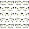 imageEyekepper 4 Pack Blue Light Filter Glasses Retro Small Lens Computer Reading Glasses10 Pack Black Frame  Cg113