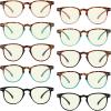 imageEyekepper 4pack Reading Glasses Blue Light Blocking Women Cat Eye Readers10 Pack Mix Color  Uvr060