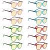 imageEyekepper 4pack Reading Glasses Blue Light Blocking Women Oversized Round Computer Readers 15012 Pack Mix  Tm9002d