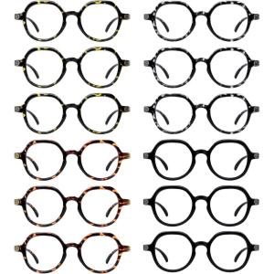 imageEyekepper 4 Pack Reading Glasses Blue Light Blocking Large Frame Computer Readers 15012 Pack Mix  R2008