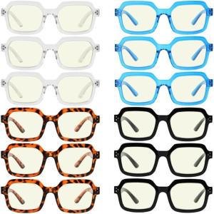 imageEyekepper 4pack Cat Eye Reading Glasses Blue Light Blocking Reader for Women12 Pack Mix Color  Uvr2130
