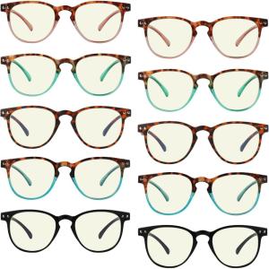 imageEyekepper 4pack Reading Glasses Blue Light Blocking Women Cat Eye Readers10 Pack Mix Color  Uvr060