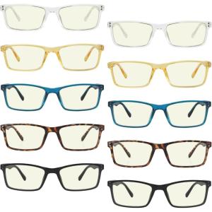 imageEyekepper 4pack Reading Glasses Blue Light Blocking Women Cat Eye Readers10 Pack Mix Color  Uvr802