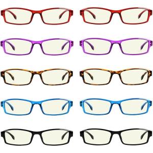 imageEyekepper 4pack Reading Glasses Blue Light Blocking Women Cat Eye Readers10 Pack Mix Color  Uvr9102