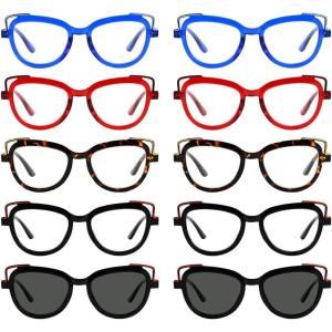 imageEyekepper 5pack Reading Glasses for Women Design Cateye Readers10 Pack Mix  R2113