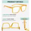 imageEyekepper Transition Photochromic Bifocal Reading Glasses Oversized Large FrameYellow
