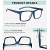 imageEyekepper Transition Photochromic Reading Glasses Oversized Large Frame Yellow 40Blue