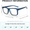 imageEyekepper Transition Photochromic Reading Glasses Oversized Large Frame Yellow 40Blue