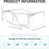 imageEyekepper Transition Photochromic Reading Glasses Oversized Large Frame Yellow 40Clear