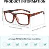 imageEyekepper Transition Photochromic Reading Glasses Oversized Large Frame Yellow 40Tortoise