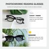 imageEyekepper Transition Photochromic Reading Glasses Women Black 125Grey Tortoise