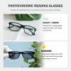 imageEyekepper Transition Photochromic Reading Glasses for Women and Men Transparent 050C04