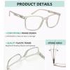 imageEyekepper Transition Photochromic Reading Glasses for Women and Men Transparent 050Grey