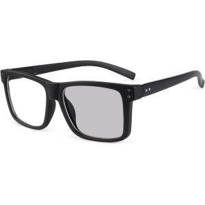 imageEyekepper Transition Photochromic Reading Glasses Oversized Large Frame Yellow 40Black