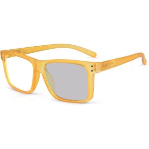 imageEyekepper Transition Photochromic Reading Glasses Oversized Large Frame Yellow 40Yellow