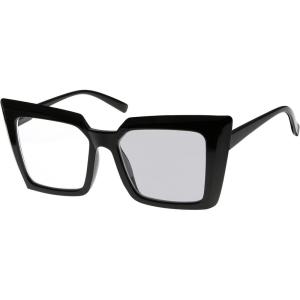 imageEyekepper Transition Photochromic Reading Glasses for Women Oversized ReadersBlack
