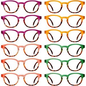 imageEyekepper 12Pack Spring Hinges Reading Glasses for Women Cute Readers Ladies 07512 Pack Mix  R124d