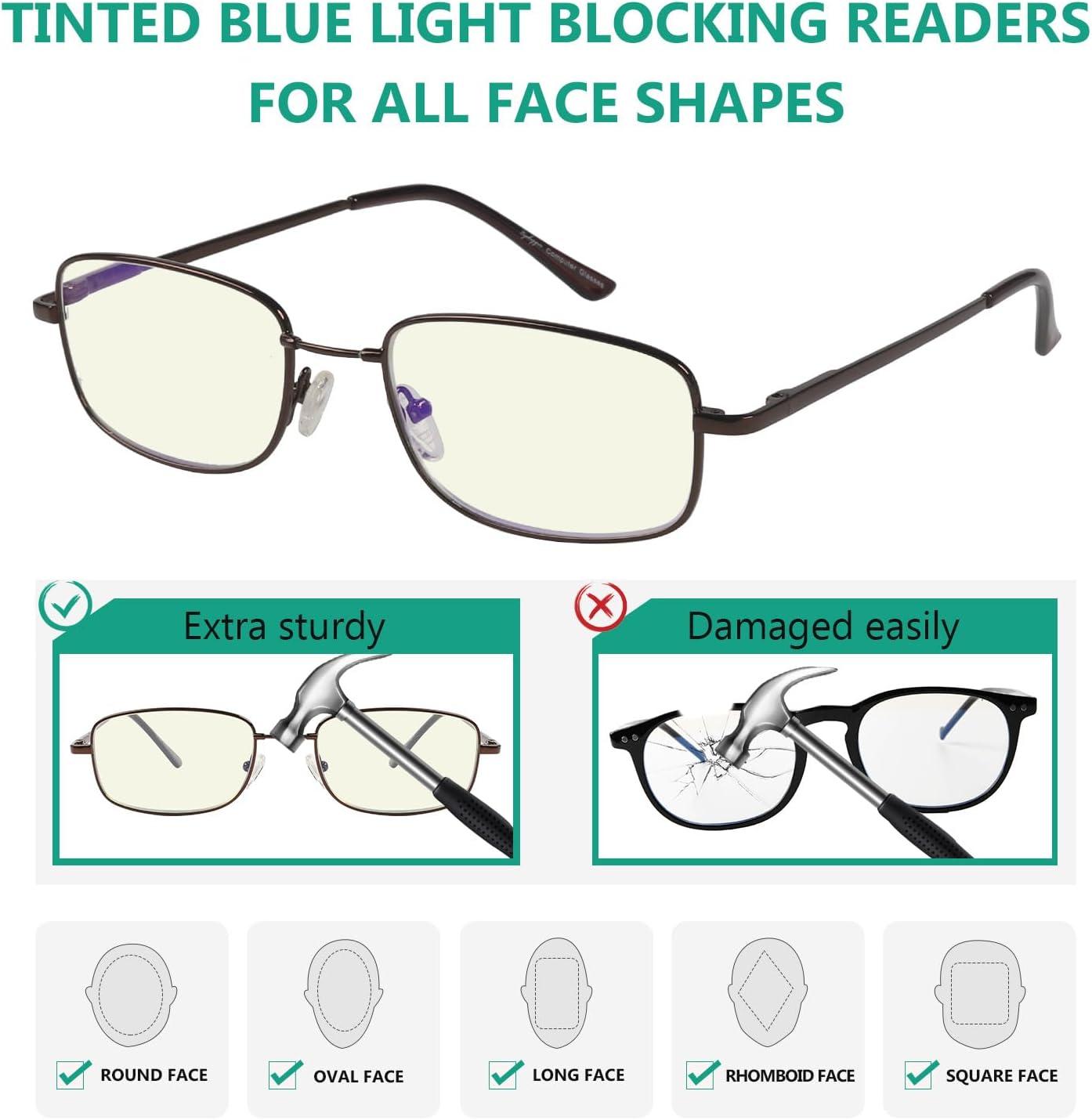 imageEyekepper 10 Pack Blue Light Reading Glasses with Telescopic Arms Folding Computer Readers 10010 Pack Mix  Cg1644