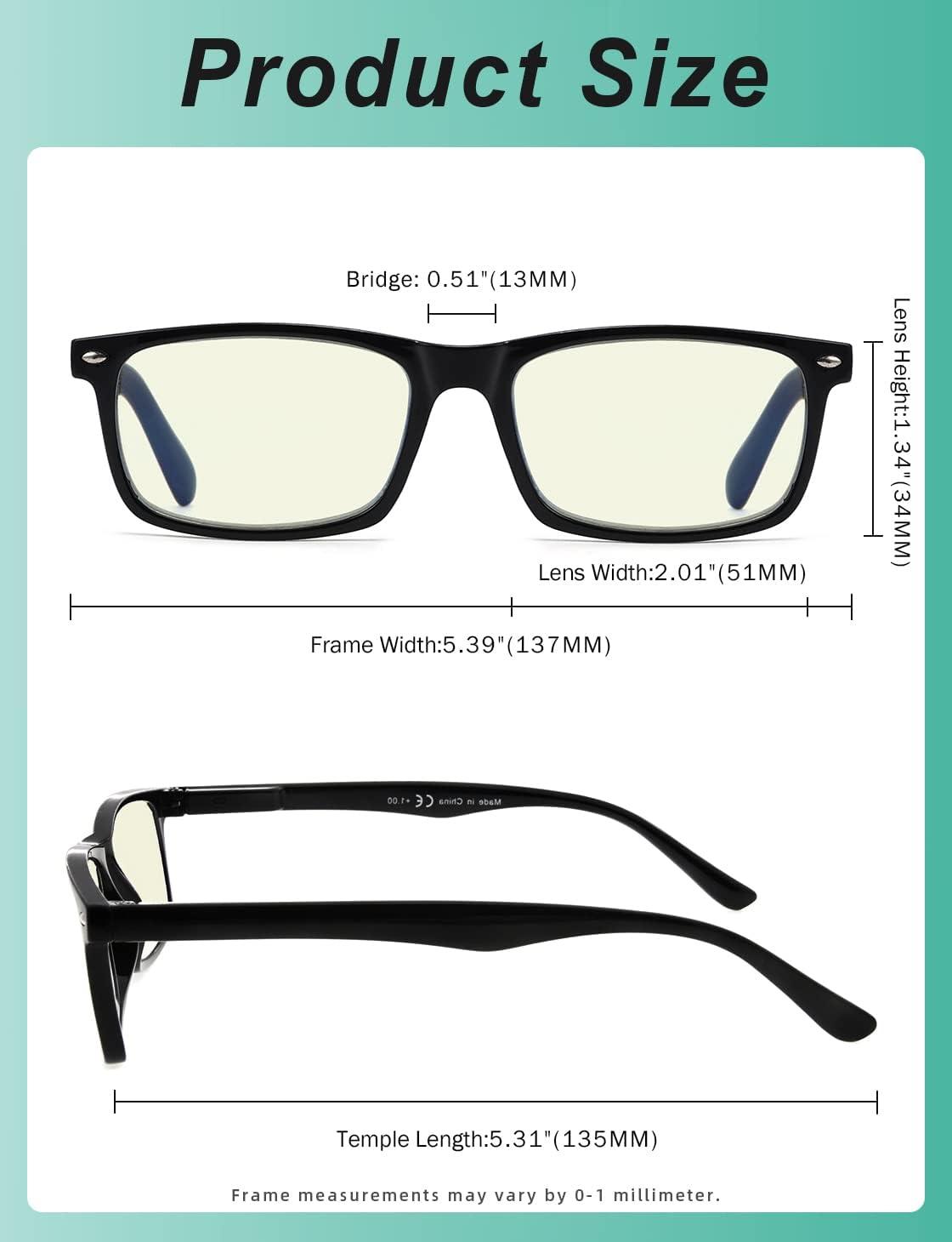 imageEyekepper 2 Pack Anti Blue Light Glasses for Men Blue Light Blocking Glasses for Computer Eyestrain Black2 Tortoise