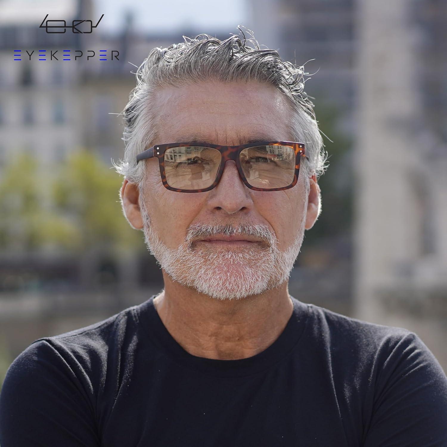 imageEyekepper 2 Pack Anti Blue Light Glasses for Men Blue Light Blocking Glasses for Computer Eyestrain BlackS2 Tortoise