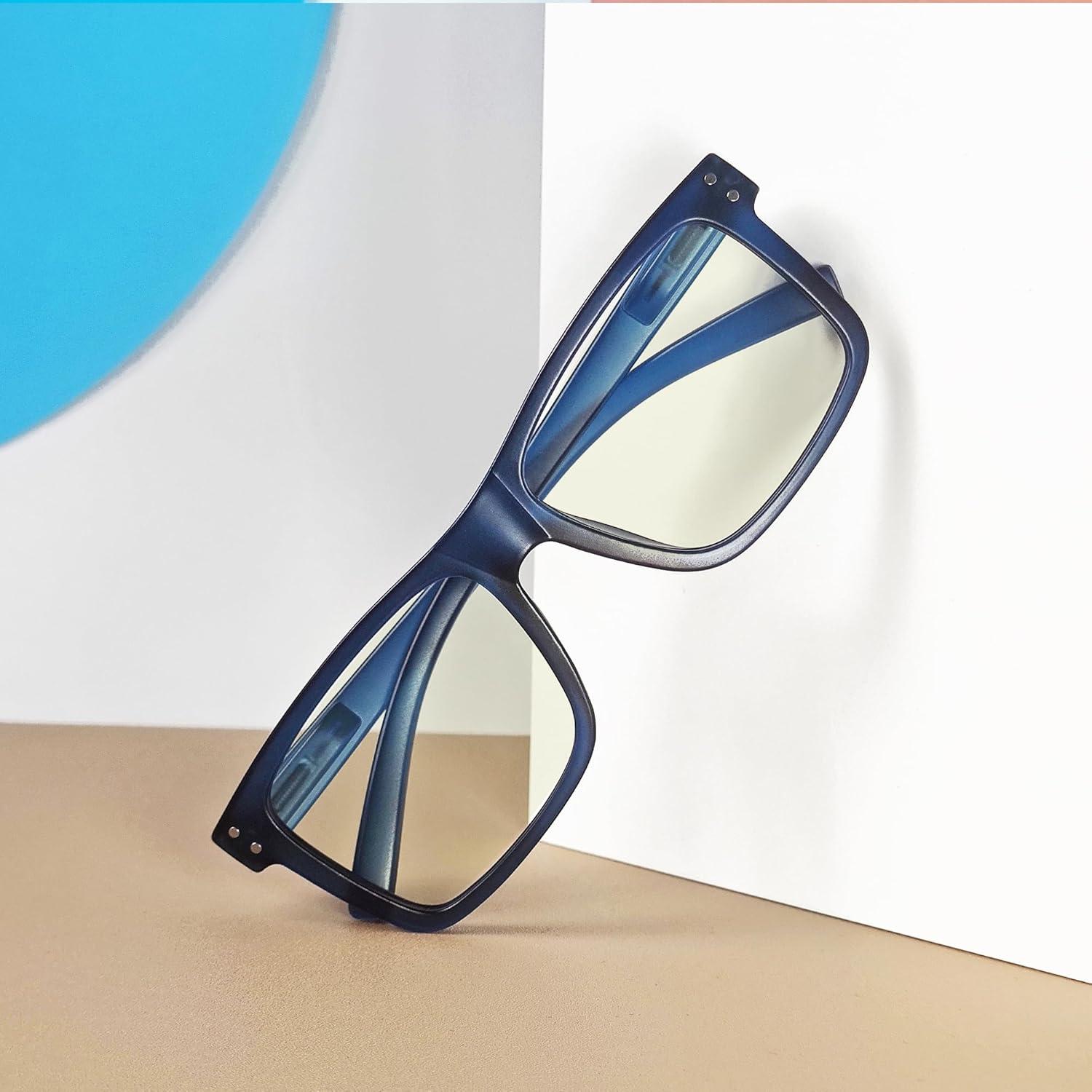 imageEyekepper 2 Pack Anti Blue Light Glasses for Men Blue Light Blocking Glasses for Computer Eyestrain BlackSblue