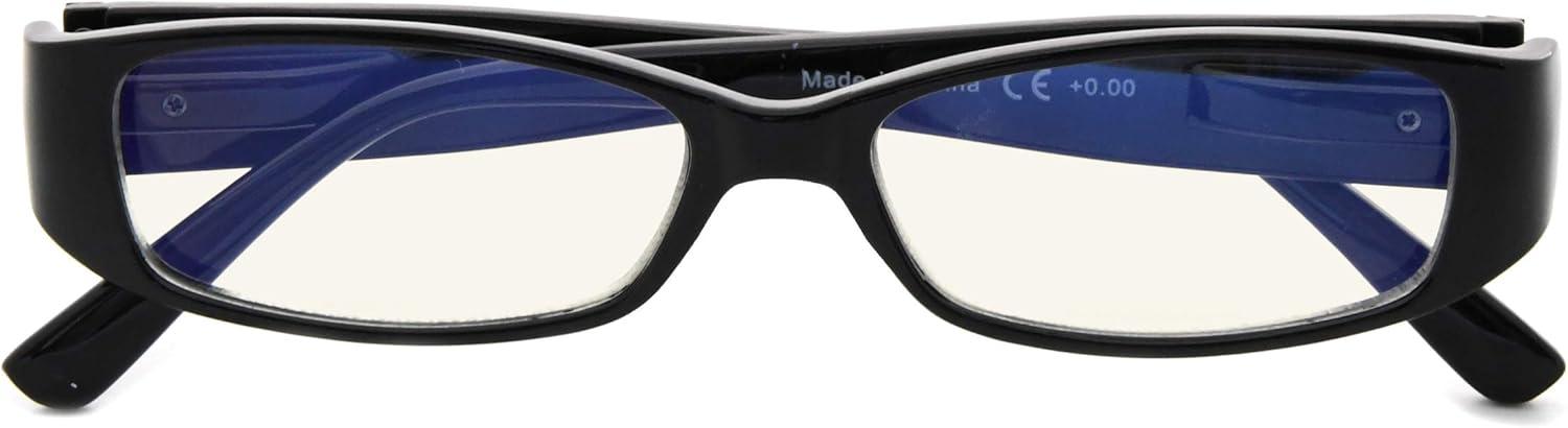 imageEyekepper 4 Pack Blue Light Blocking Readers Women Crystal Computer Reading Glasses 150Mix