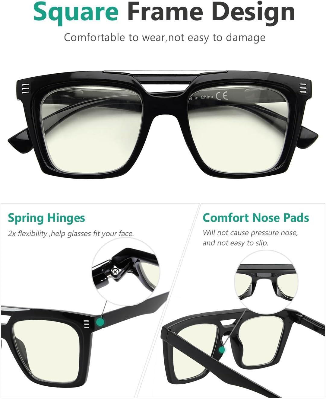 imageEyekepper 4Pack Quality HalfRim Reading Glasses Readers with Spring Hinges Include Computer Readers for Women Men12 Pack Mix Uvr2034