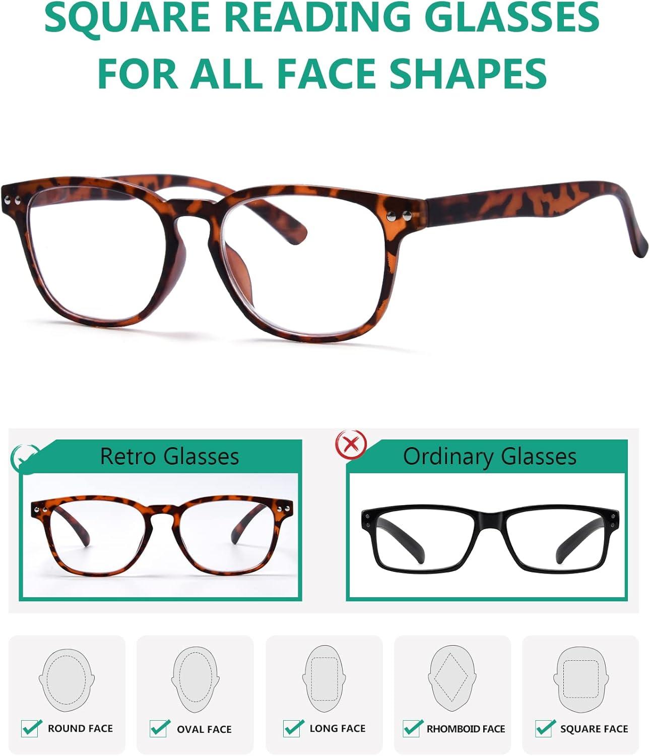 imageEyekepper 5 Pack Fashion Design Blue Light Blocking Readers for Women Computer Reading Glasses Yellow Tinted 1505 Pairs Mix