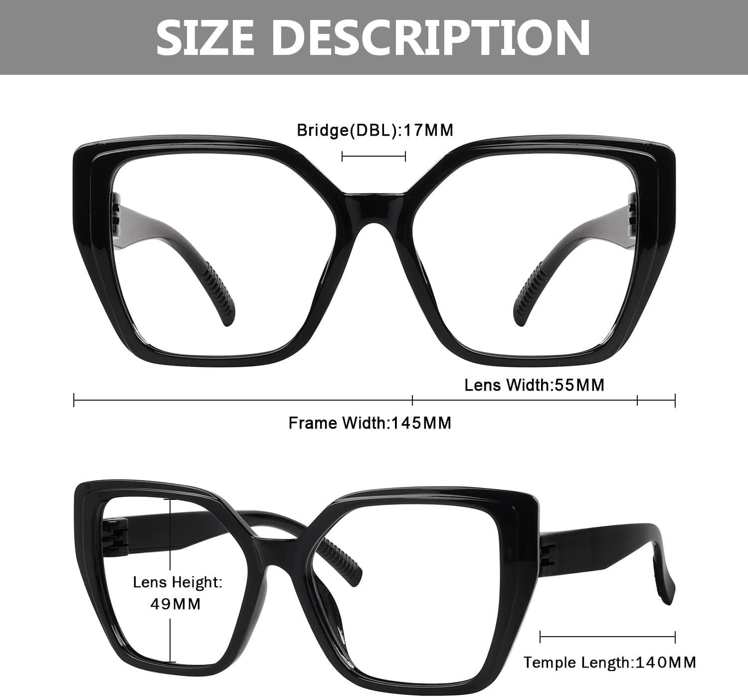 imageEyekepper 5 Pack Ladies Blue Light Blocking Readers Retro Computer Reading Glasses 1506 Pack Mix Colornr2314