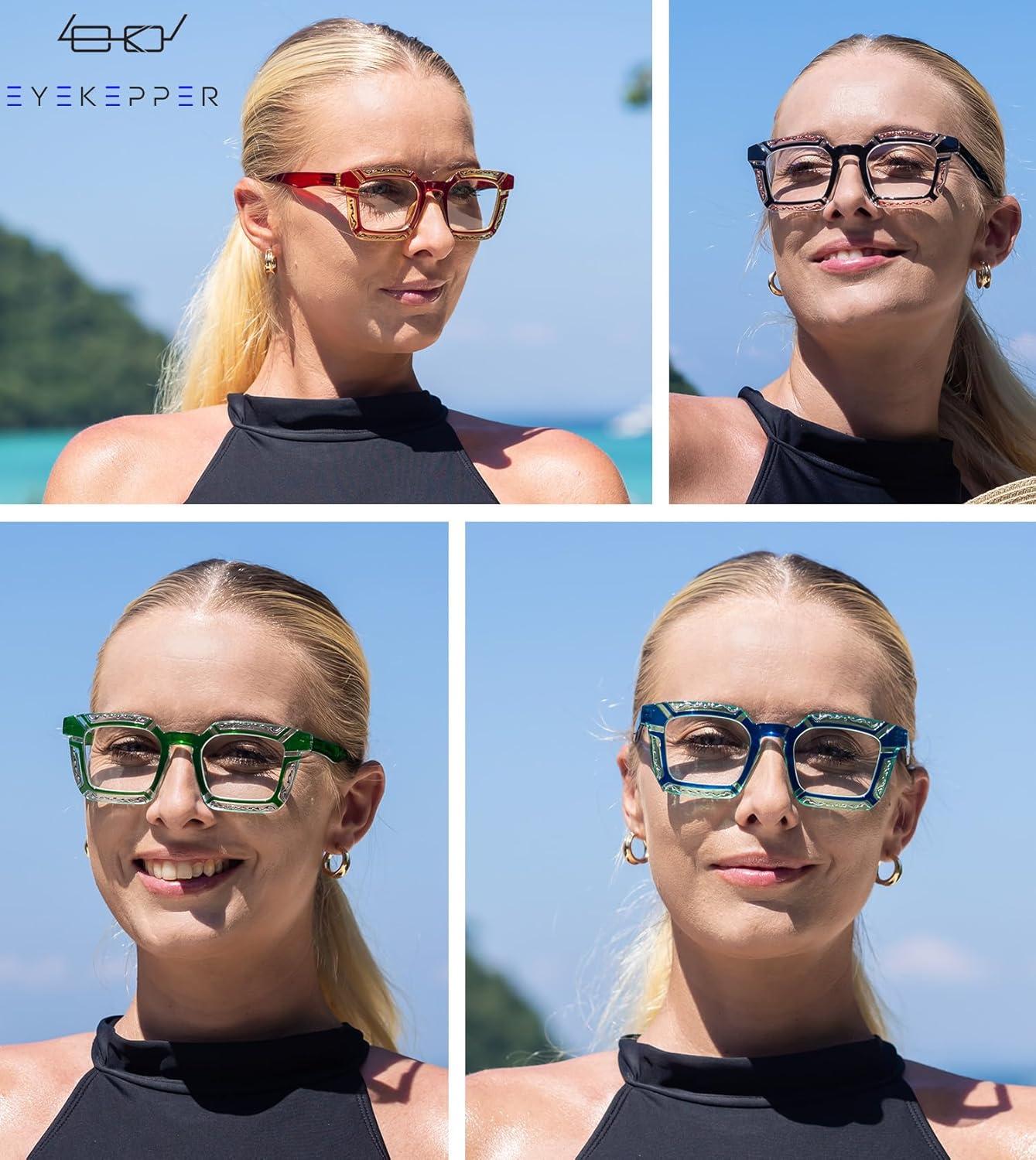 imageEyekepper 5pack Reading Glasses for Women Floral Pattern Design Readers4 Pack Mix Color