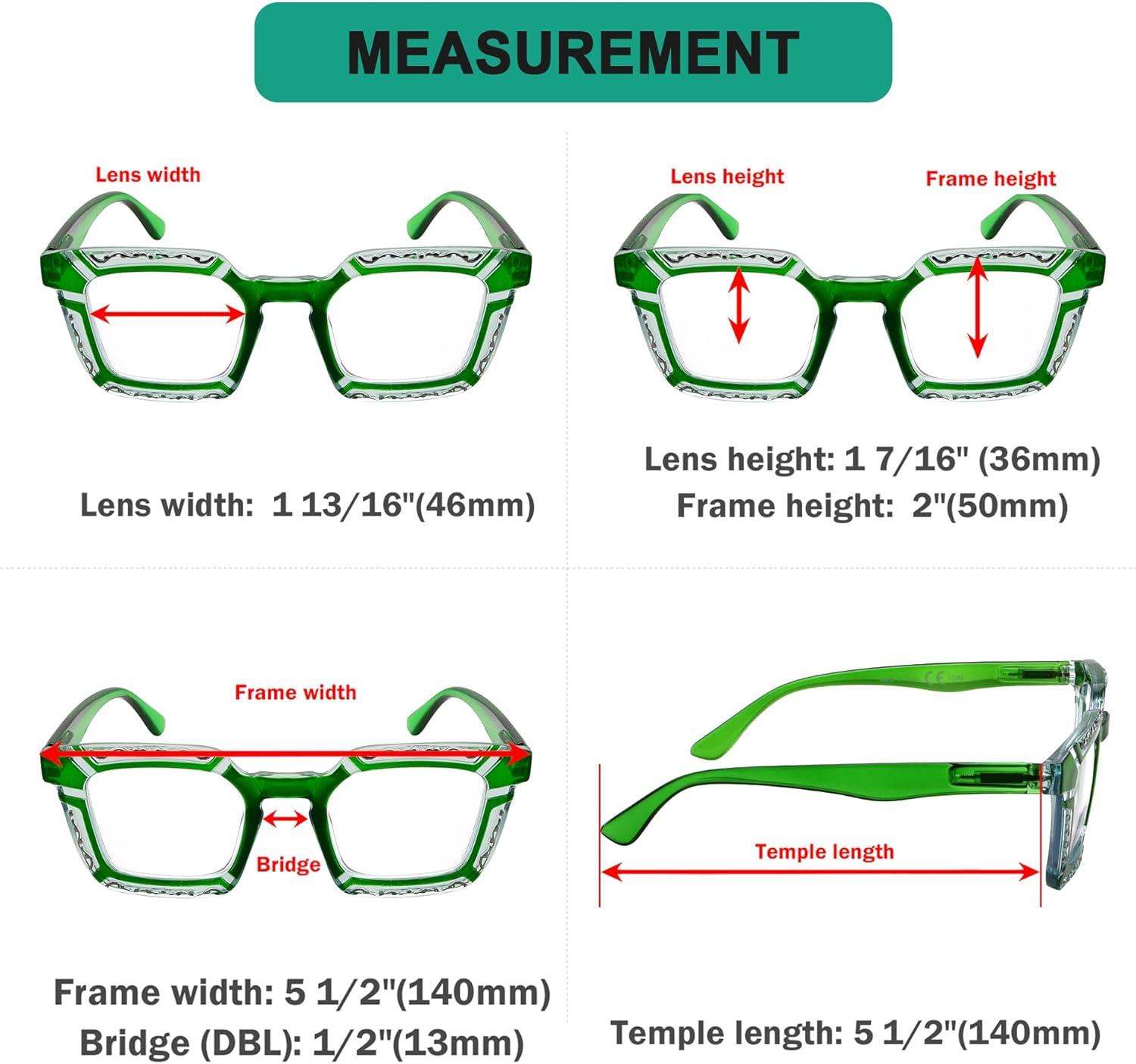 imageEyekepper 5pack Reading Glasses for Women Floral Pattern Design Readers4 Pack Mix Color