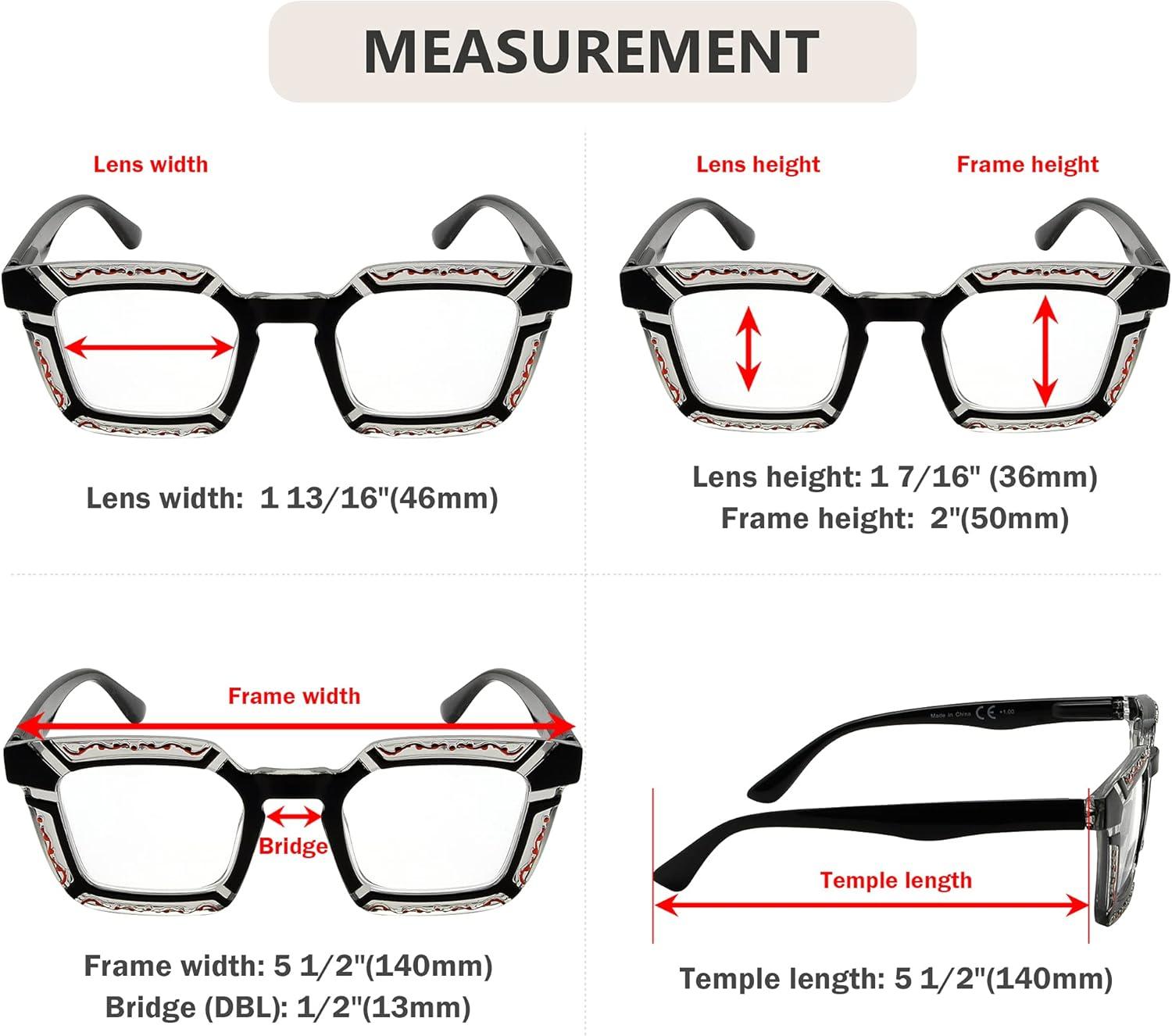 imageEyekepper 5pack Reading Glasses for Women Floral Pattern Design Readers5 Pack Mix Color